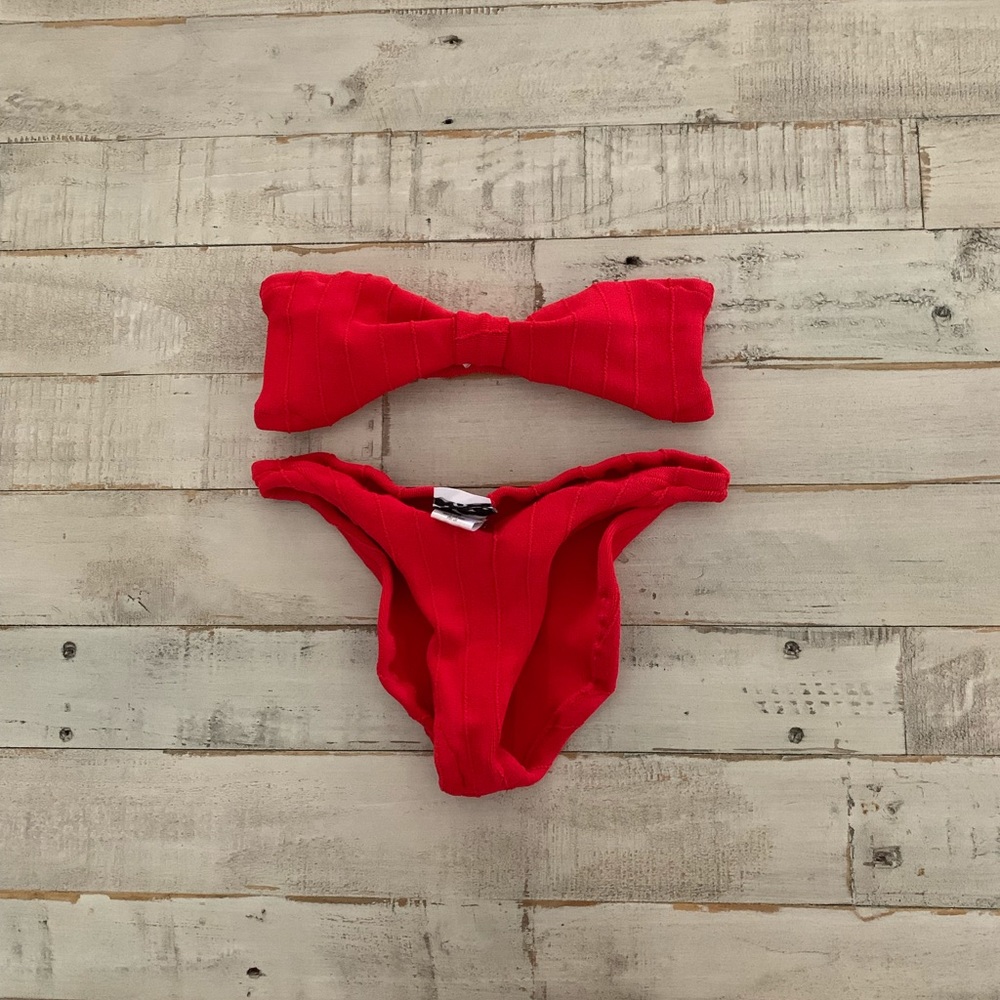 Hunza G Rare Jean Nile Red bikini